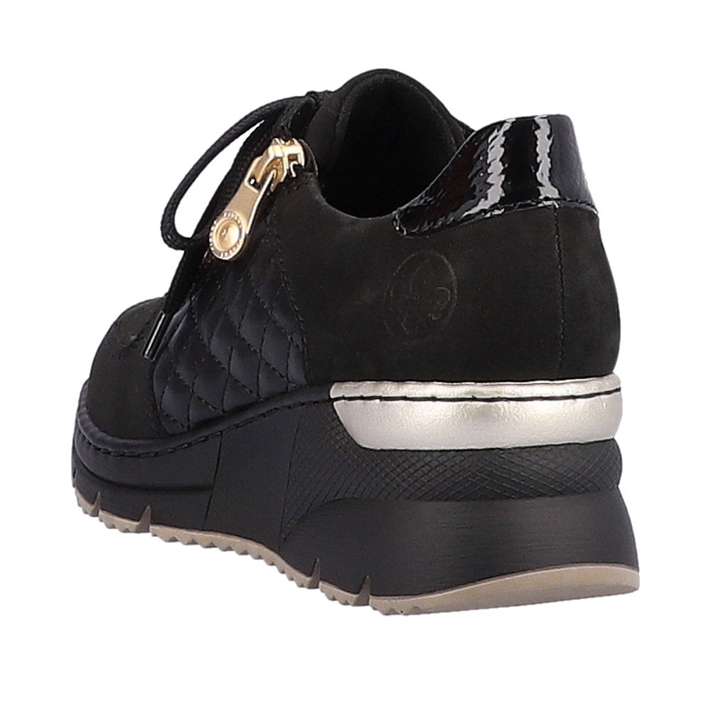 Rieker W Sneakers m Zip Black