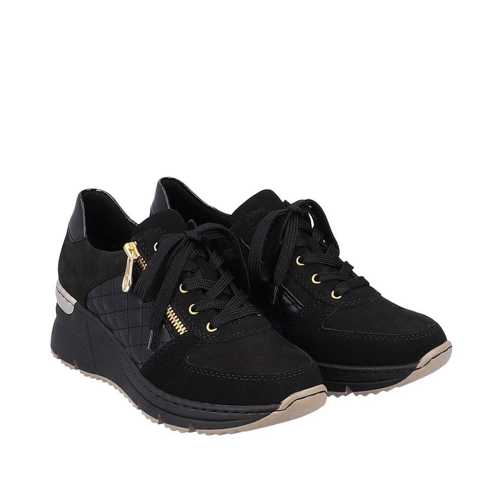 Rieker W Sneakers m Zip Black