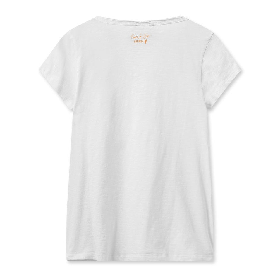 Mos Mosh Tulli V-Ss Basic T-Shirt White