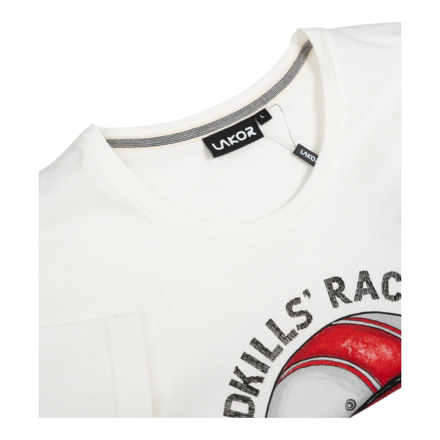 Lakor U Roadkills' Race Club T-shirt Star White