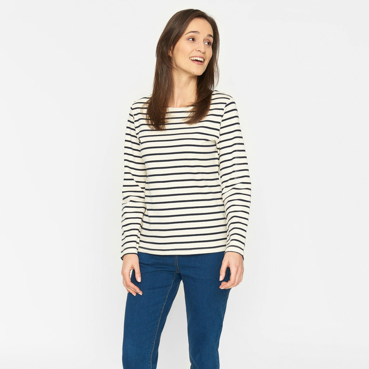 Sea Ranch W Antibes Bluse Ecru Navy