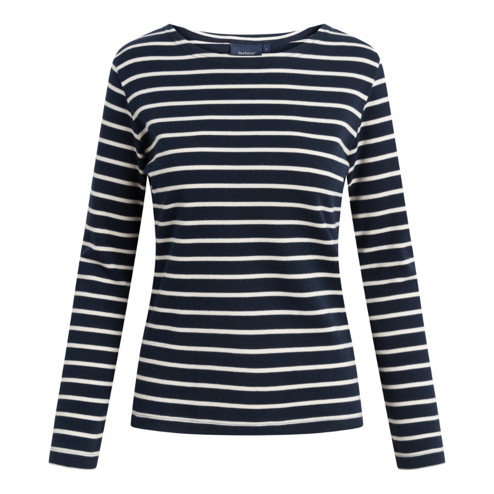 Sea Ranch W Antibes Bluse Navy Ecru