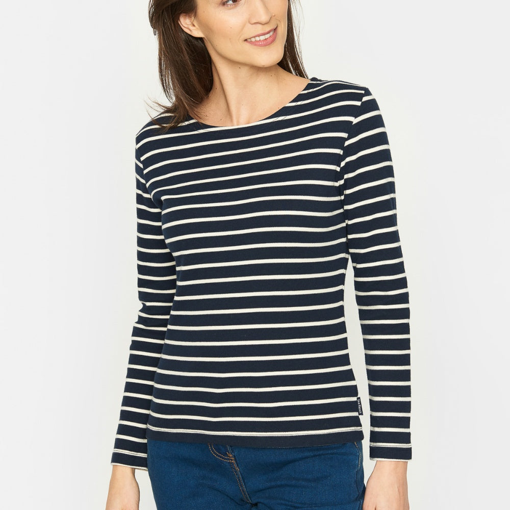 Sea Ranch W Antibes Bluse Navy Ecru