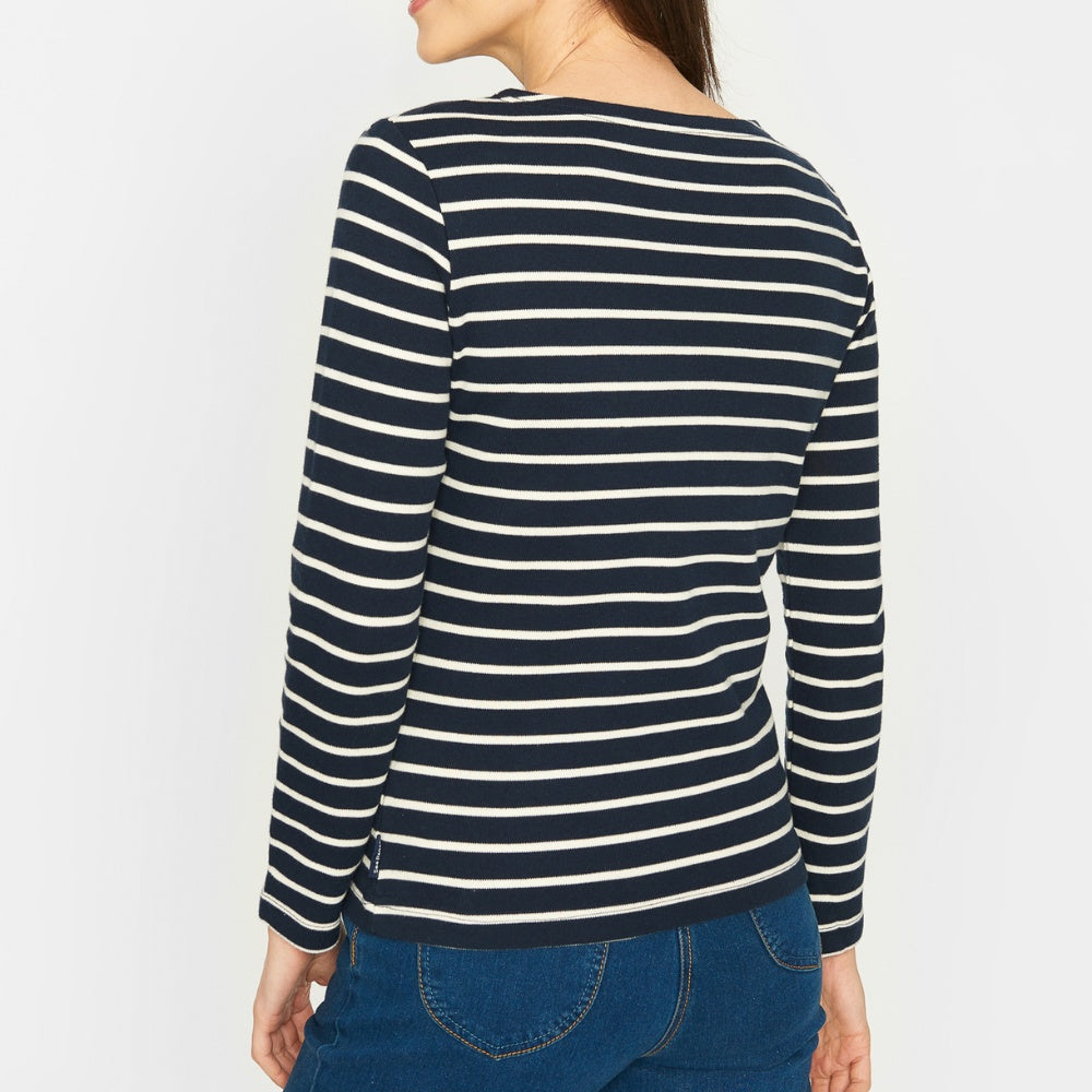 Sea Ranch W Antibes Bluse Navy Ecru