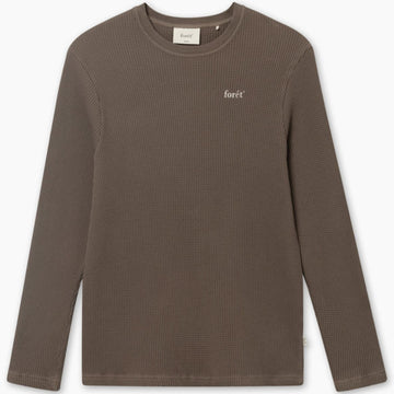 Forét M Still Waffle Longsleeve Cold Brown