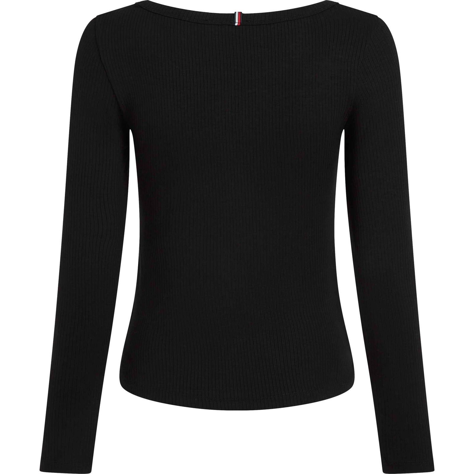 Tommy Hilfiger W Slim Rib O-Neck Black