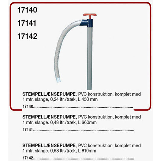 Stempellænsepumpe PVC