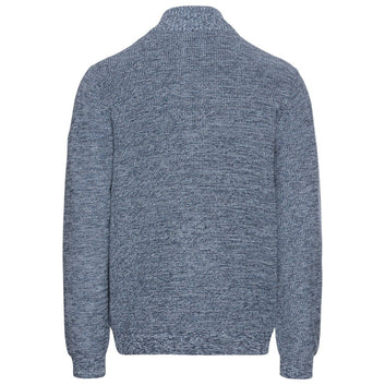 Camel Active M Knitted Trøje Kort Lynlås Denim Blue