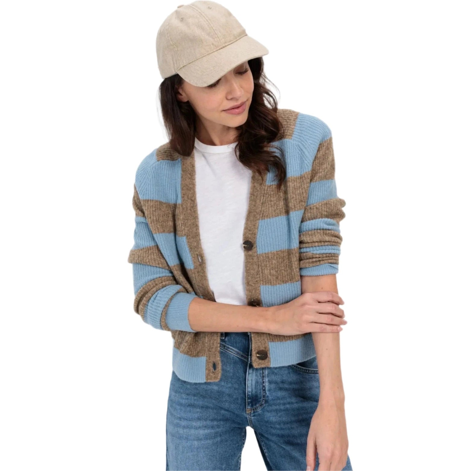 Camel Active W Cardigan Soft Blue