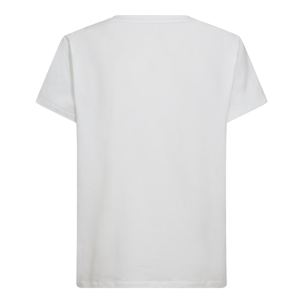 Co´Couture W SiaraCC Outline Tee CandyFloss White