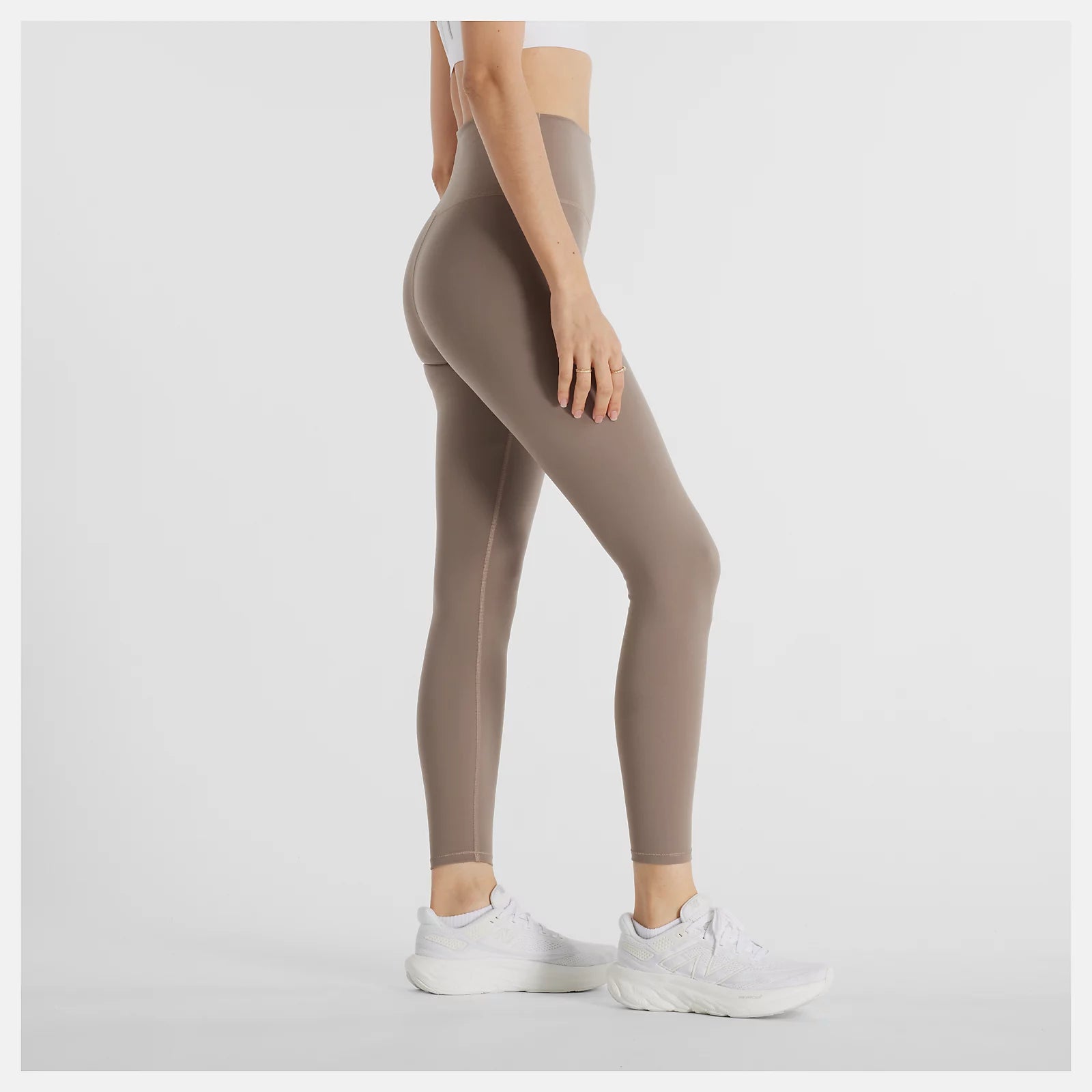 New Balance W Harmony High Rise Legging 2 Mushroom