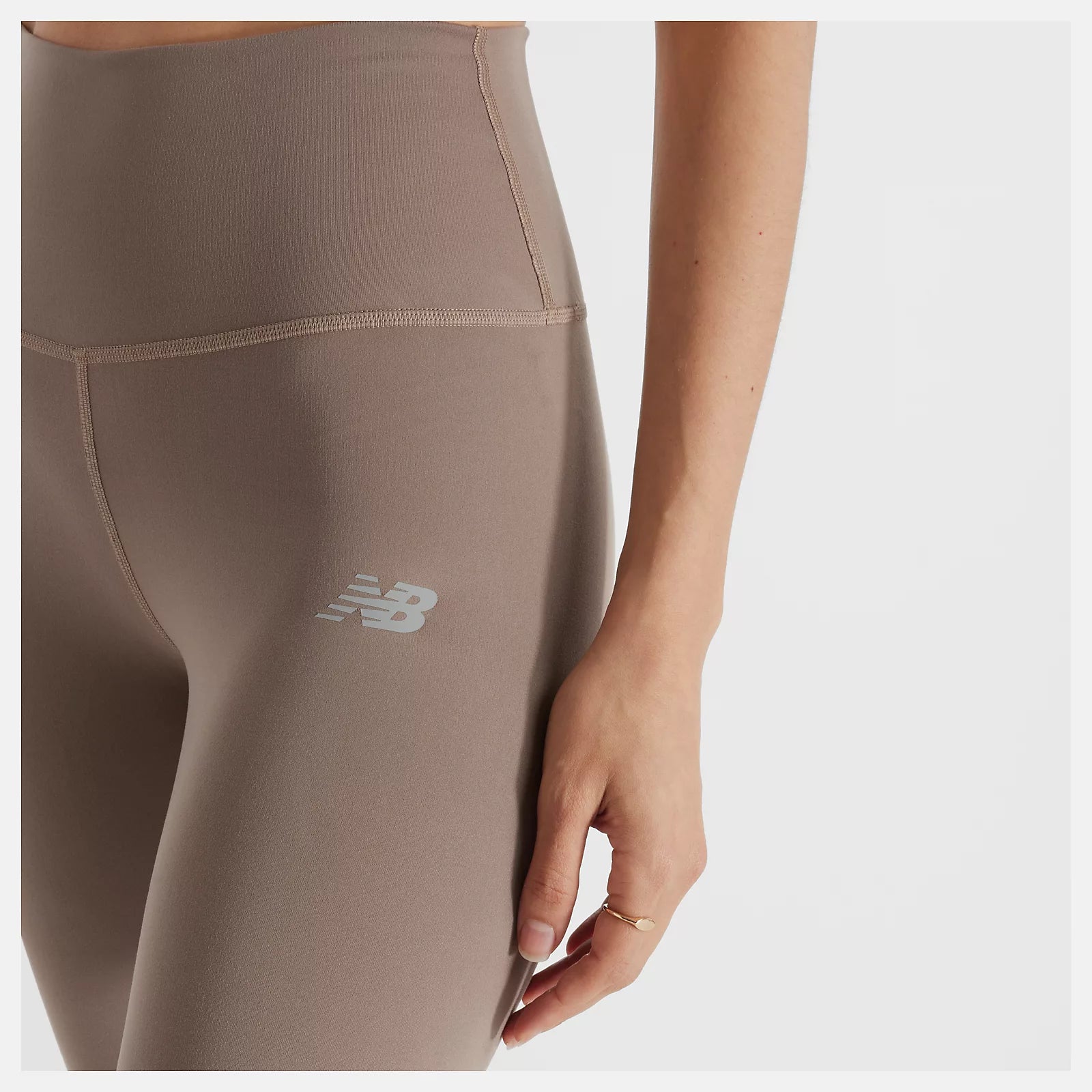 New Balance W Harmony High Rise Legging 2 Mushroom