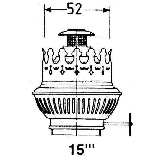 DHR Brænder Messing for 15