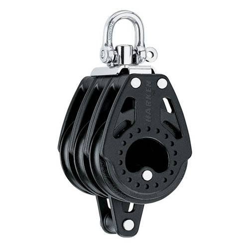 Harken Carbo Blok 75 mm tripel, svirvel, hunsvot