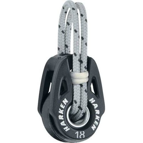 Harken T2 Soft Attach Carbo blok 18 mm - til 5 mm line