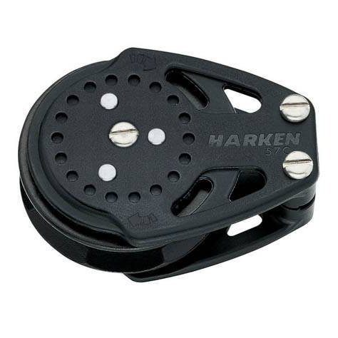 Harken Carbo Ratchamatic Blok 75 mm enkelt, skildpadde