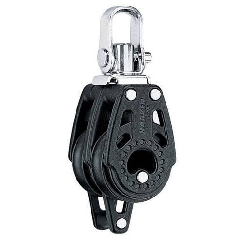 Harken Carbo Blok 29 mm dobbelt, svirvel, hunsvot - til 8 mm line