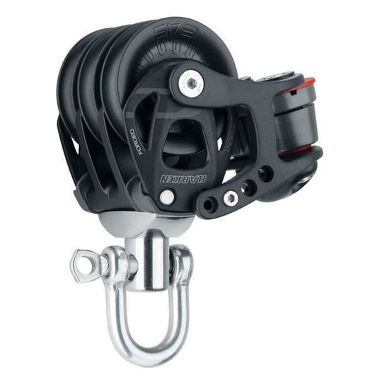 Harken Element blok 45 mm tripple m. svirvel og 150-Cam