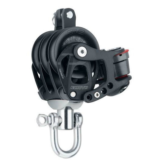 Harken Element blok 45 mm tripple m. svirvel, Cam og hunsvot