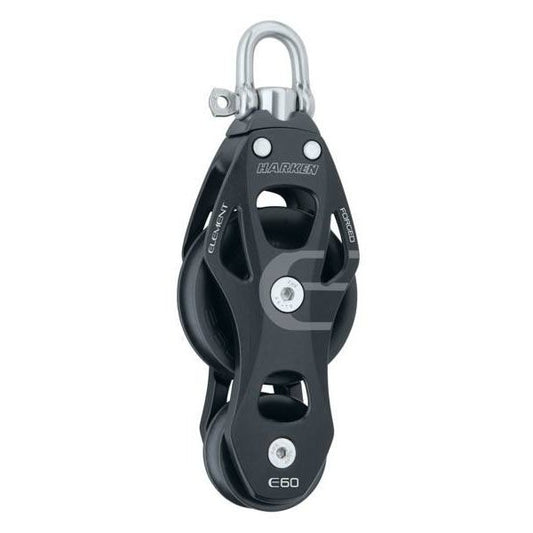 Harken Element blok 60 mm violin m. svirvel til 10 mm line