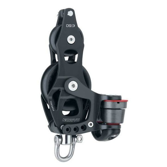 Harken Element blok 60 mm violin m. svirvel, Cam- til 10 mm line