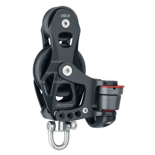 Harken Element blok 60 mm violin m. svirvel og Cam til 10 mm line