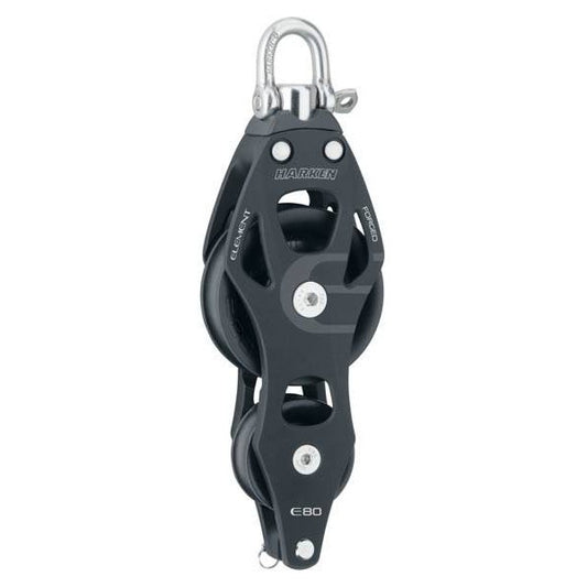 Harken Element blok 80 mm violin m. svirvel til 14 mm line